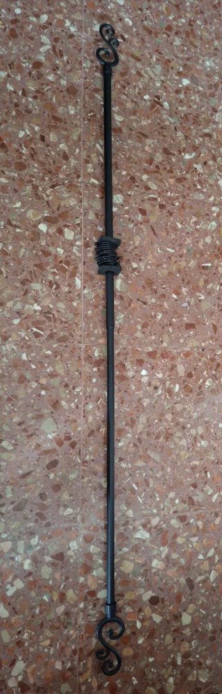 Barra Cortina Extensible Negra