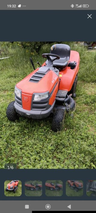 Tractor cortacésped Husqvarna
