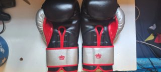 Guantes de Boxeo profesional Negros,Plateados