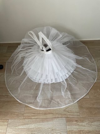 Cancán Fallera Infantil Blanco