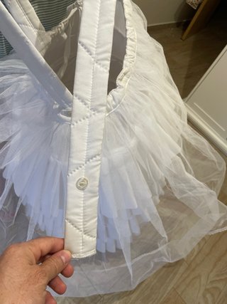 Cancán Fallera Infantil Blanco
