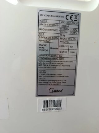 Aire Acondicionado Portátil Midea