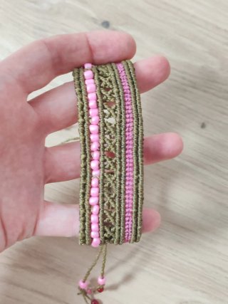 Pulsera macramé estilo hippie