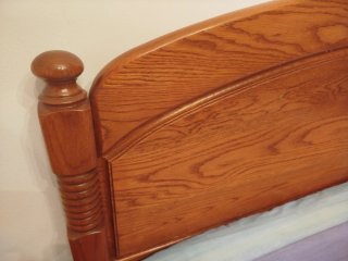 Cama 1.35x1.90m de madera maciza