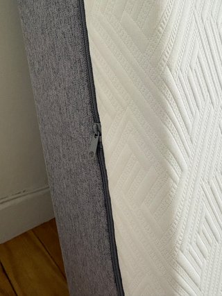 Colchón viscoelastico con funda, cama de 80 cm.