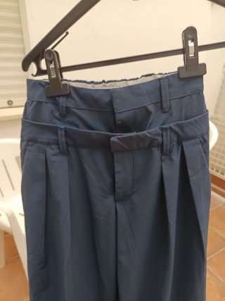 Pantalones Bershka Mujer Azul