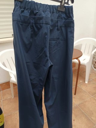 Pantalones Bershka Mujer Azul