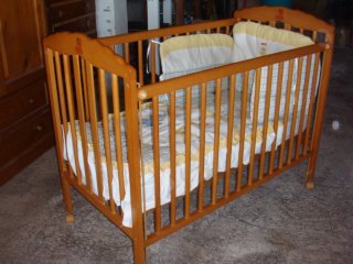 Cuna de madera haya para bebé