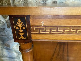 MUEBLE RECIBIDOR DE MADERA MACIZA