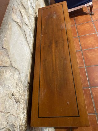 MUEBLE RECIBIDOR DE MADERA MACIZA