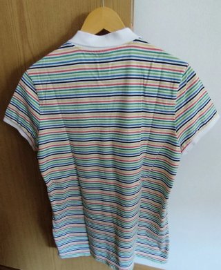 Polo Lacoste Mujer Tiras Multicolor