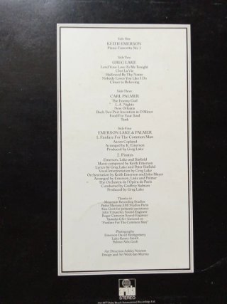 Vinilo LP Emerson Lake & Palmer - Works