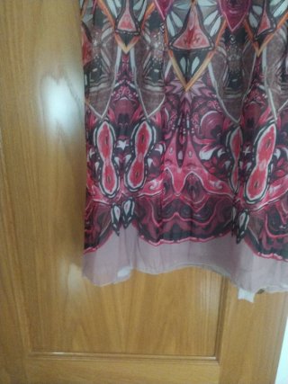 Falda larga estampada
