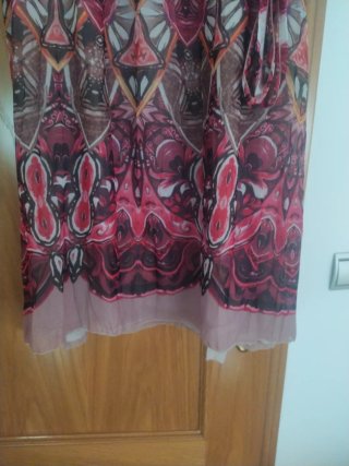 Falda larga estampada