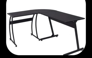 Mesa escritorio esquinera negra