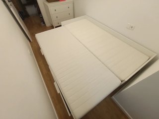 Cama Brimnes Ikea plegable con colchones