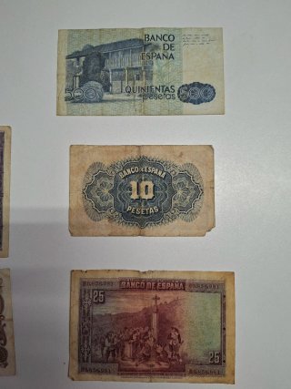 Lote Billetes Españoles Pesetas