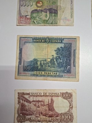 Lote Billetes Españoles Pesetas