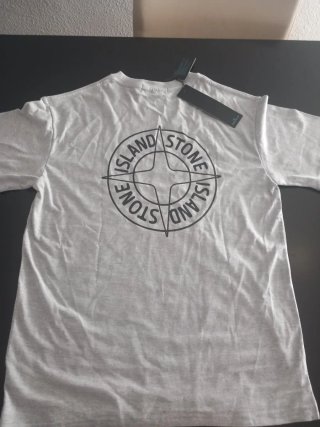 Camiseta Stone Island Gris Talla S Nueva