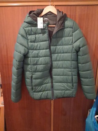 Chaqueta acolchada verde M