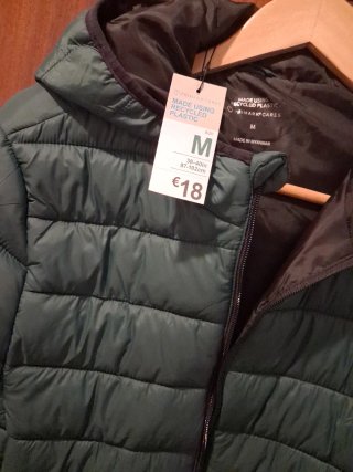 Chaqueta acolchada verde M