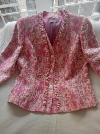 TRAJE DE CHAQUETA FIESTA: FALDA Y CHAQUETA.