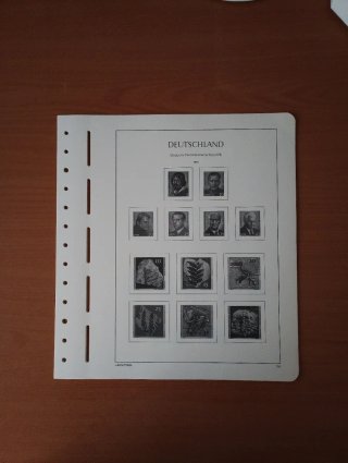 Sellos RDA 1973 MNH y hojas preimpresas Leuchtturm