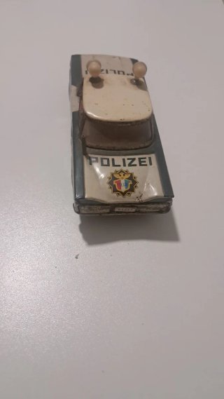 Coche Policía Juguete Antiguo