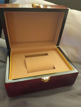 Scatola porta orologio radica di noce new