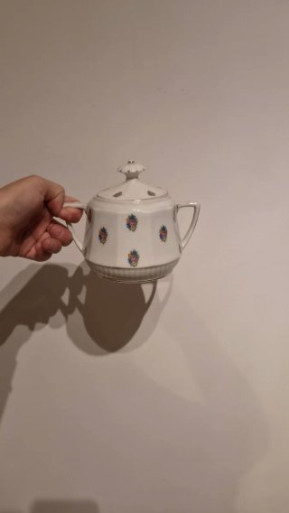 Juego de té porcelana floral