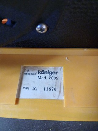 Tocadiscos Königer 2002 Portátil Vintage