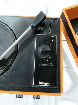 Tocadiscos Königer 2002 Portátil Vintage