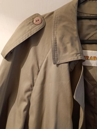 Vintage BRADFORD Gabardina Verde Oliva Talla XXL