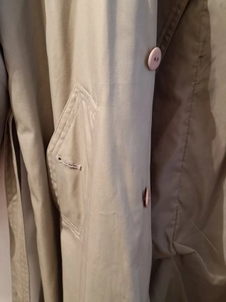 Vintage BRADFORD Gabardina Verde Oliva Talla XXL