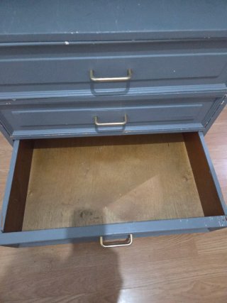 Armario gris de madera 40,5×61,5×180 cm