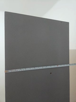 Armario gris de madera 40,5×61,5×180 cm