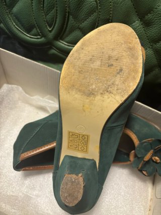 Lote Bolso y Zapatos Verdes a Juego