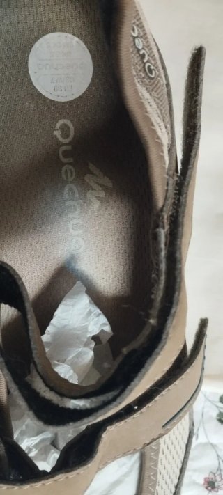 Zapatillas Quechua Mujer Beige y Azul