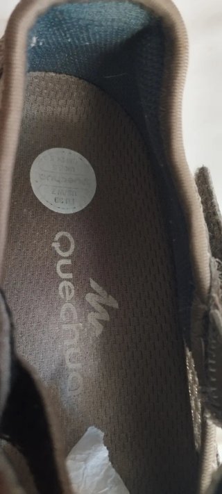 Zapatillas Quechua Mujer Beige y Azul