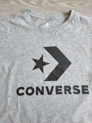 Camiseta Converse Gris Logo Estrella Talla S/M
