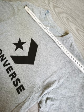 Camiseta Converse Gris Logo Estrella Talla S/M