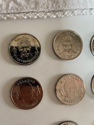 Monedas de colección con retratos