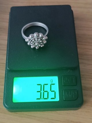 Anillo Botón Charro Plata Ley 925 - 3.65g