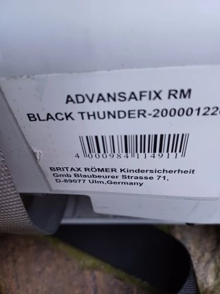 Silla coche Britax Römer niño