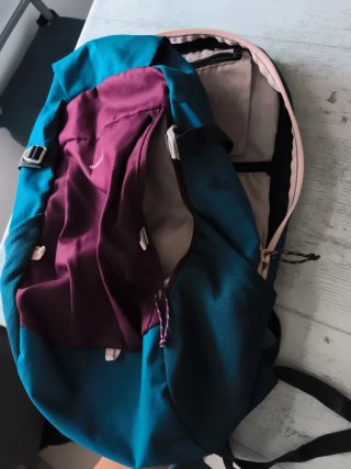 Mochila Quechua 20L Morado/Turquesa