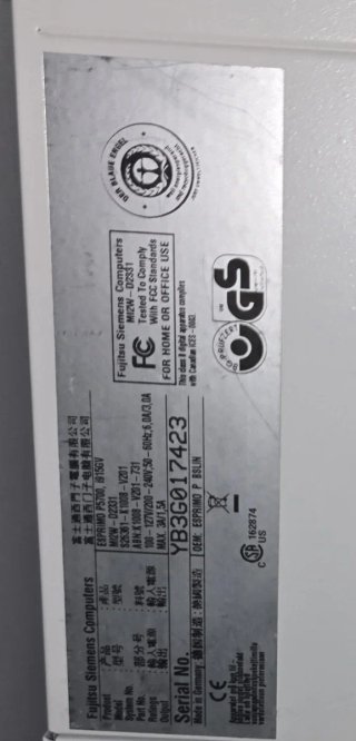 Ordenador Fujitsu Esprimo P5700