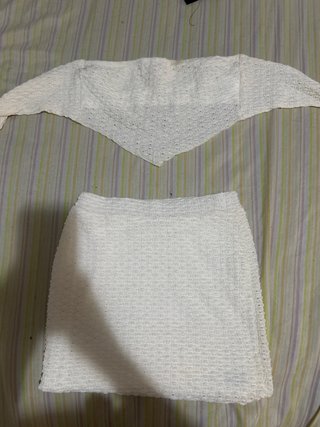 Conjunto de playa blanco