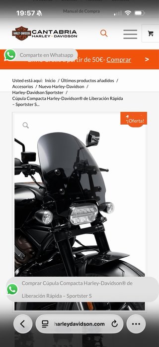 Cúpula Harley-Davidson Sportster S