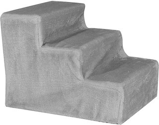 Escalera para perro gris