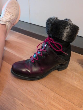 Botas Rossignol Piel Rojo y Negro